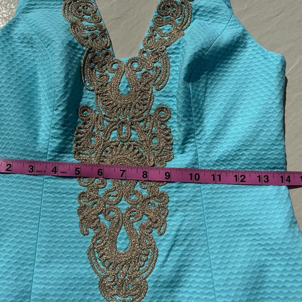 Lilly Pulitzer NWOT Serene Blue Suzette Shift Dress Size 0 - Picture 7 of 11